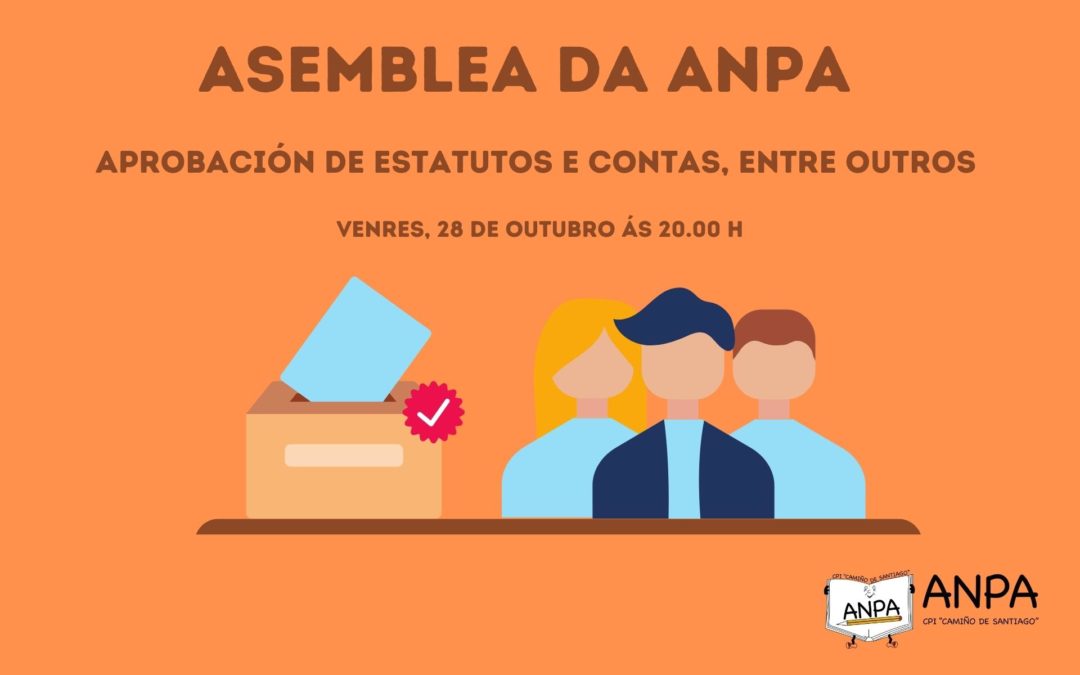 A ANPA celebra Asamblea ordinaria o vindeiro 28 de outubro ás 20.00 horas na casa de cultura de Arca
