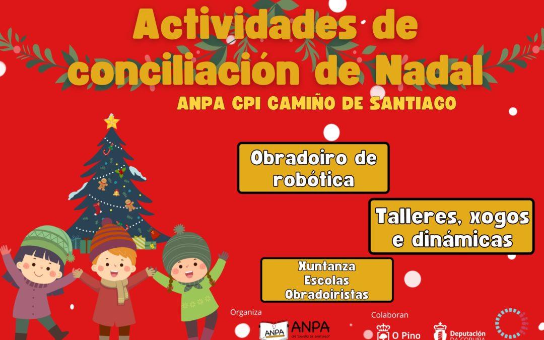 A ANPA do CPI Camiño de Santiago propón diferentes actividades de conciliación para este Nadal